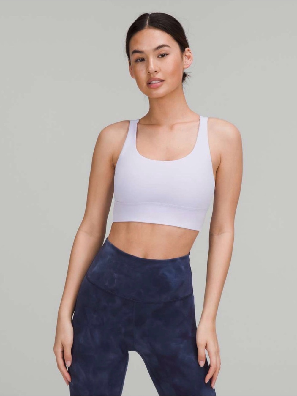 Lululemon Energy Longline Bra in Pastel Blue